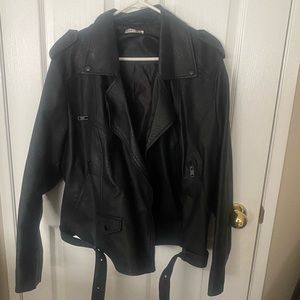Faux Leather Jacket